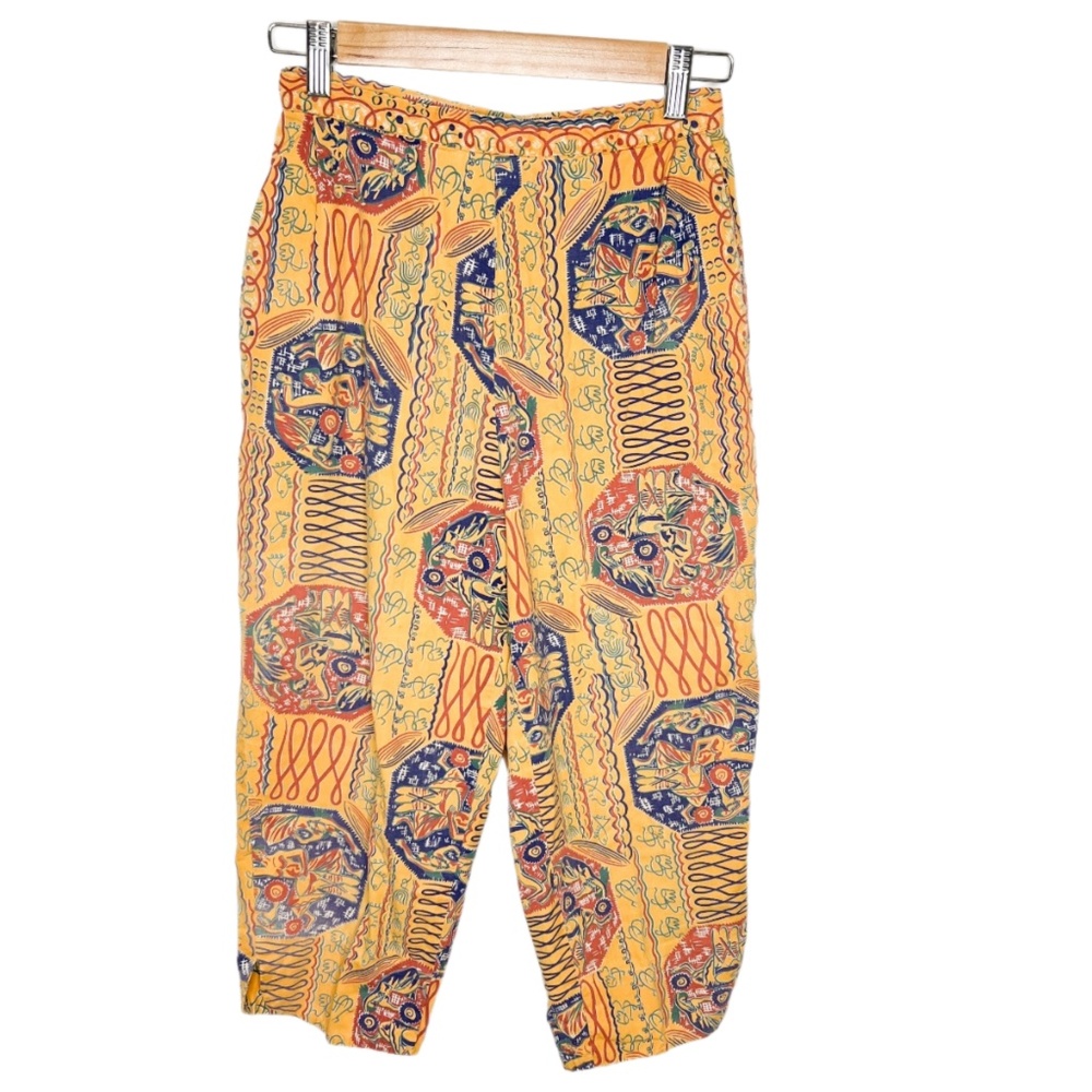 Vintage 1950s Nani of Honolulu Cotton Pants Kids People Print